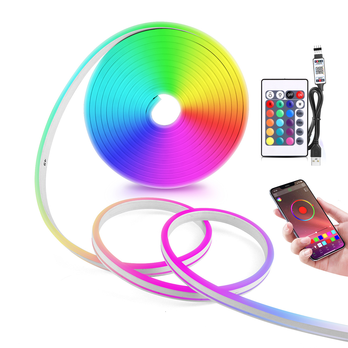 Home Decor App Free - 5V USB RGB Neon LED Strip