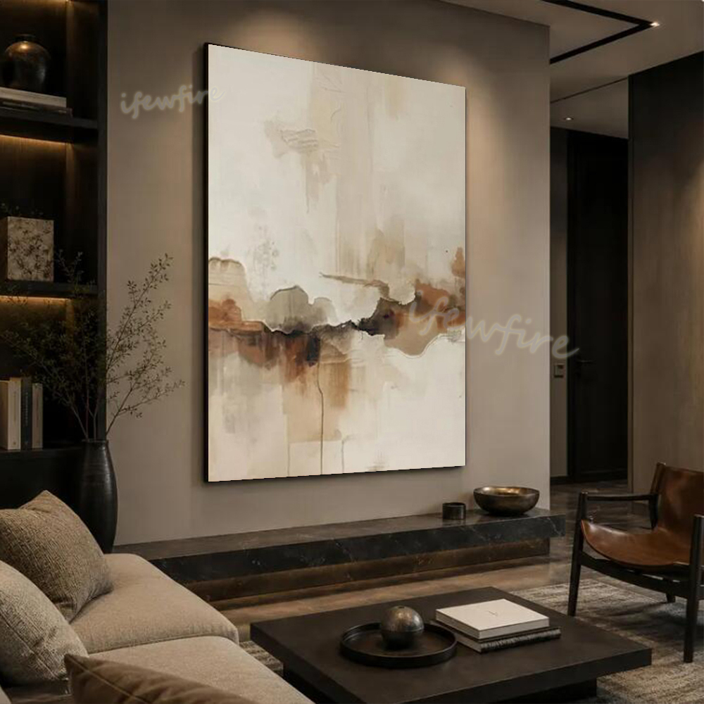 Home Decor Handmade - 100% Handmade Modern Abstract Oil Painting