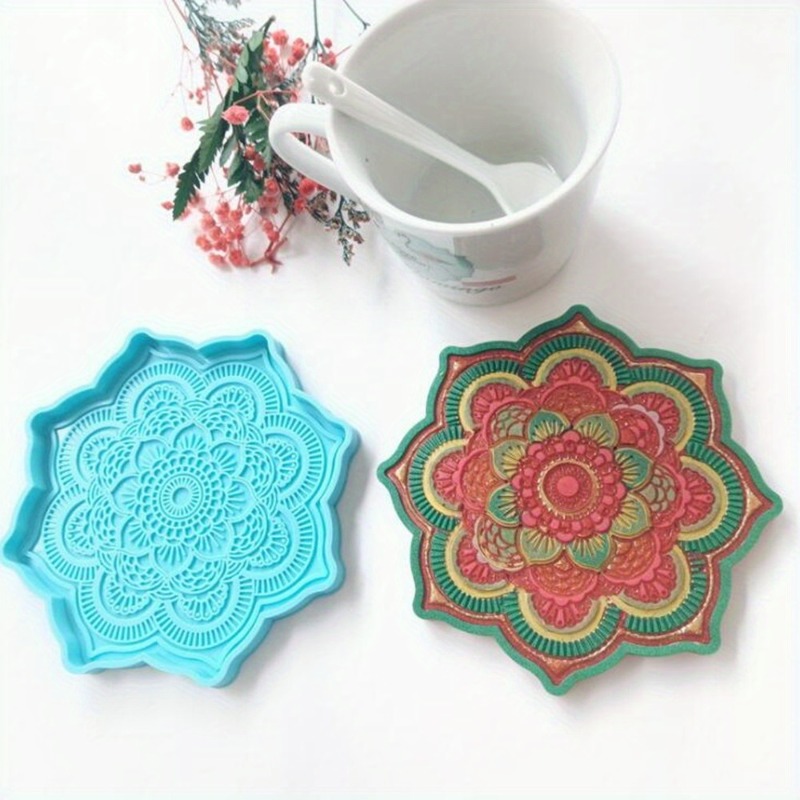 Home Decor Zen - Mandala Coaster Silicone Mold Round Tray
