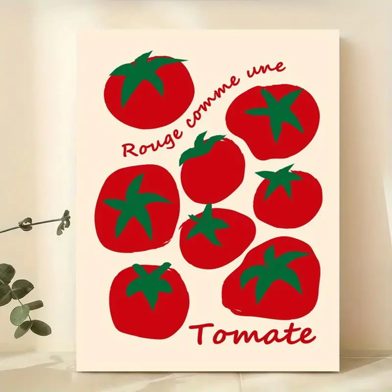 Modern Colorful Red Tomatoes W - Home Decor Aesthetic recension och pris