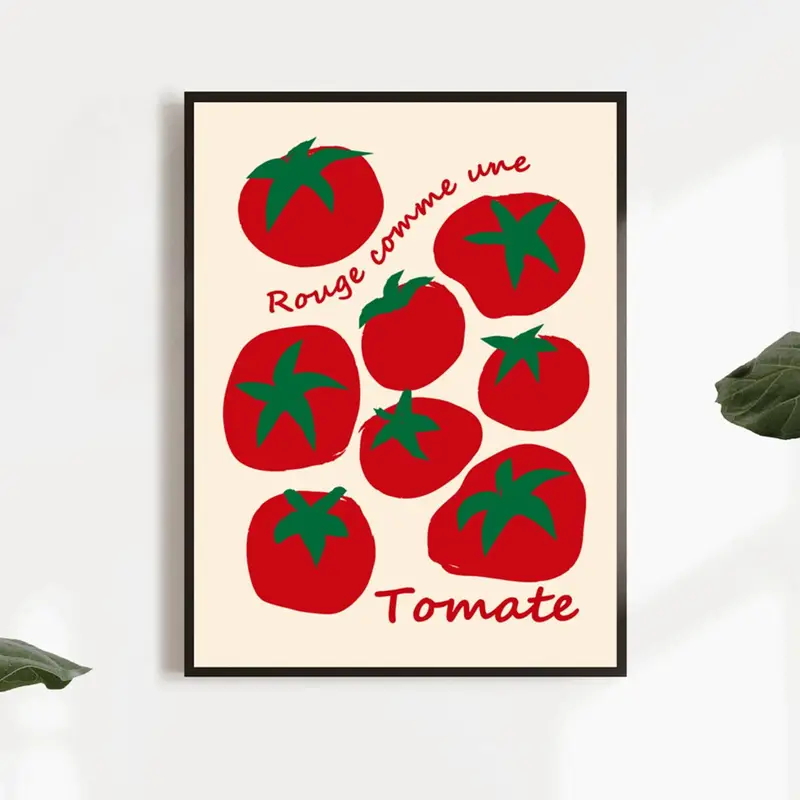 Modern Colorful Red Tomatoes W - Home Decor Aesthetic recension och pris