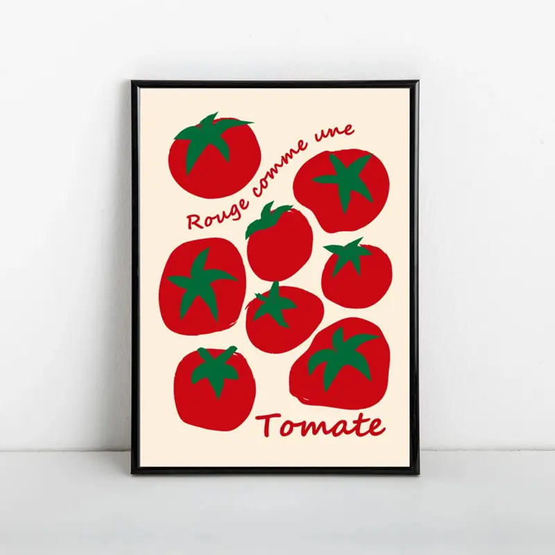 Modern Colorful Red Tomatoes W - Home Decor Aesthetic recension och pris