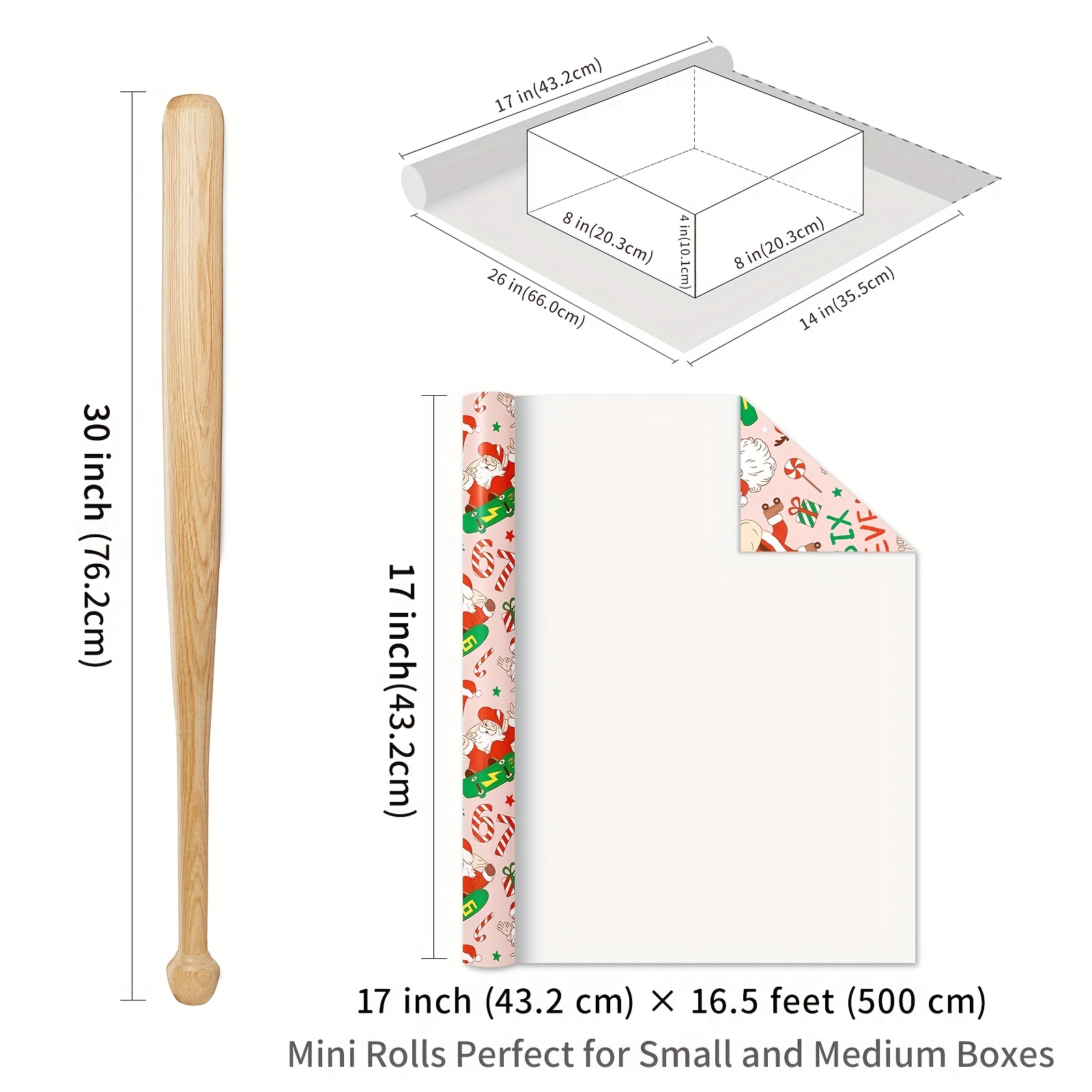 1 Roll of Fun Pink Christmas W - Home Decor Exchange recension och pris