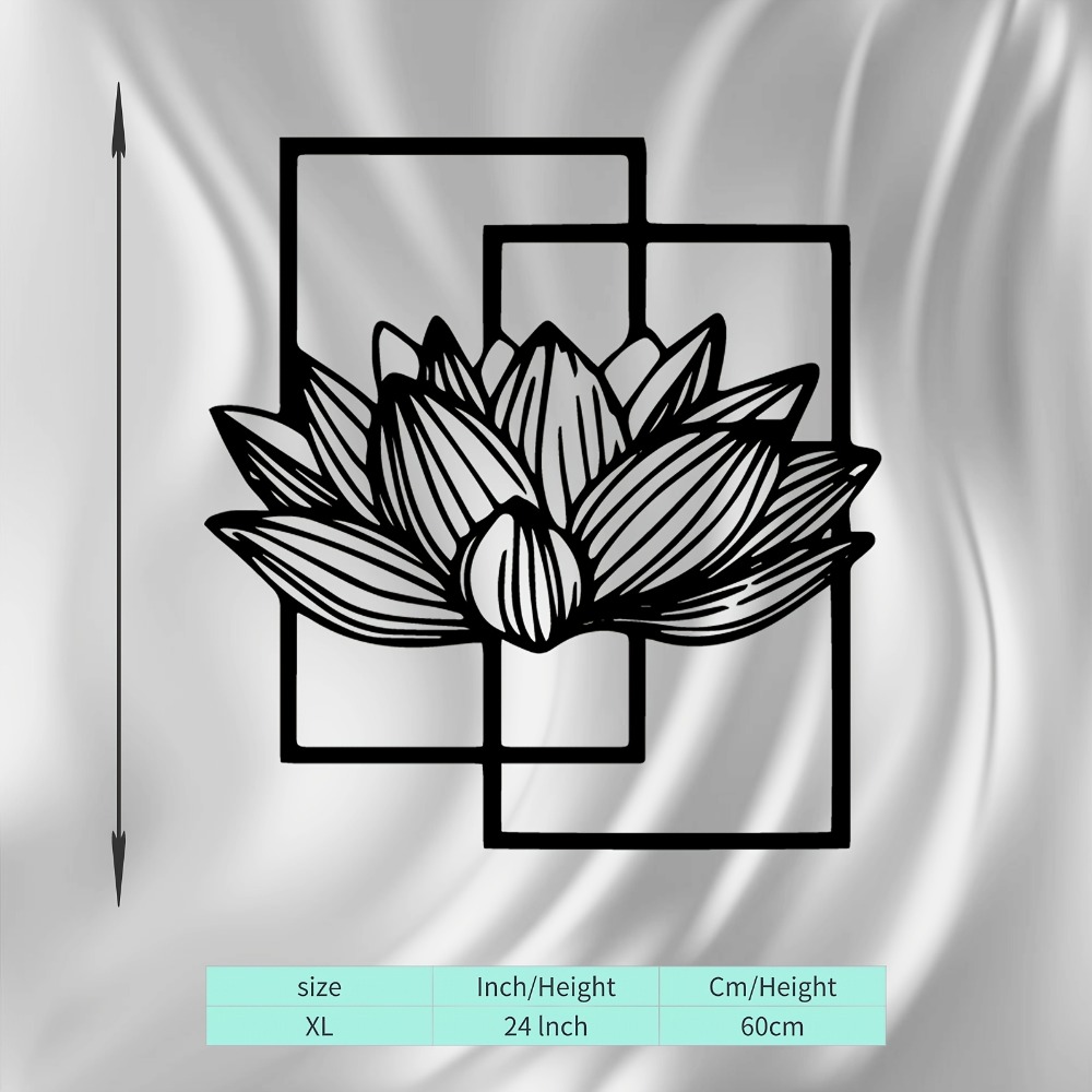 Lotus Flower Metal Wall Art, R - Home Decor Zen recension och pris