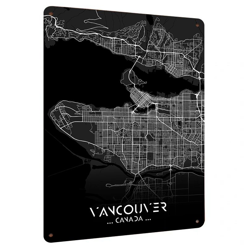 Vancouver Canada City Map Meta - Home Decor Vancouver recension och pris