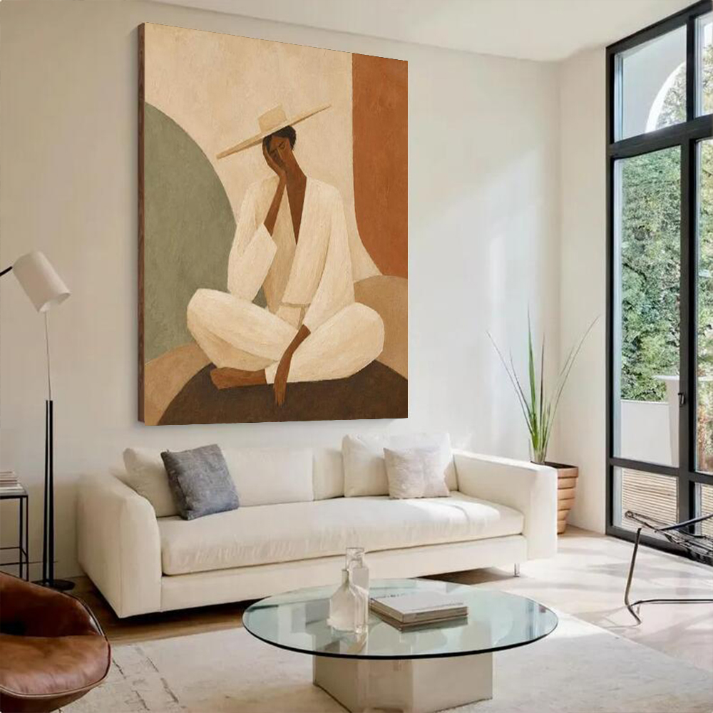 Abstract Oil Painting on Canva - Home Decor Handmade recension och pris